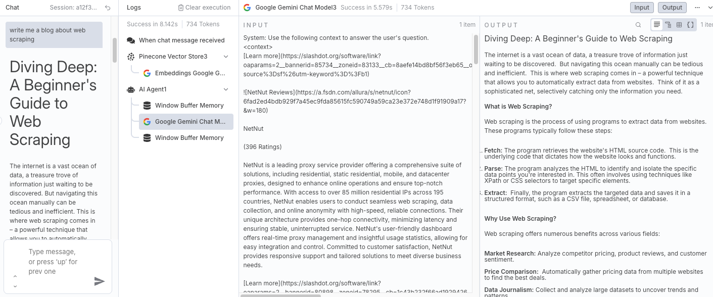 Generating the Blog with AI + RAG