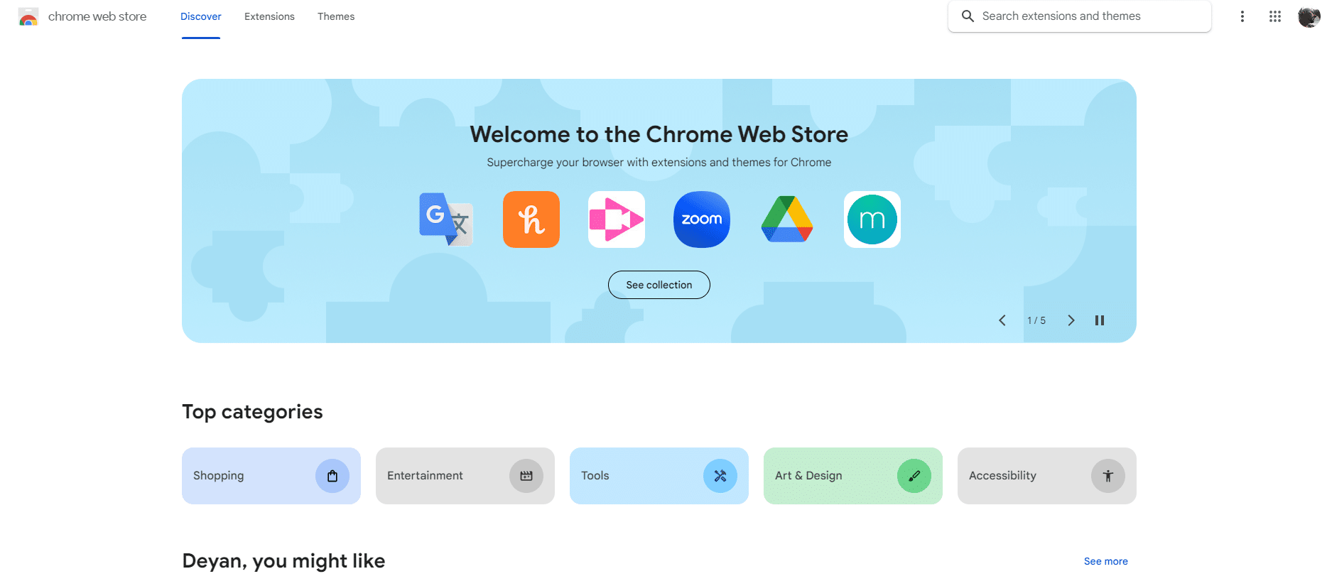 Visit the Browser Extension Store