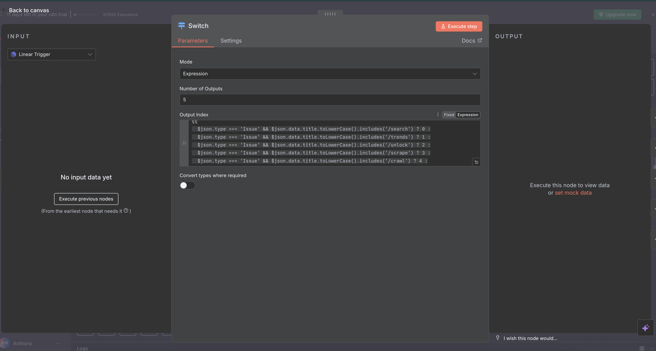 Code Node Configuration