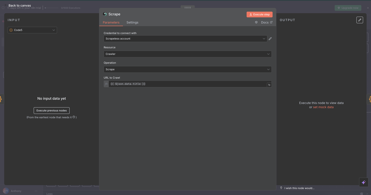 Scraper Configuration