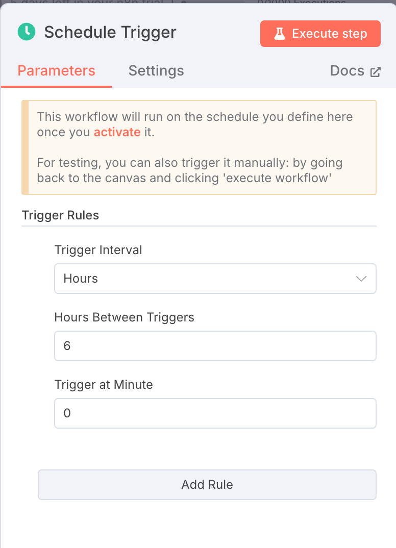 Schedule Trigger