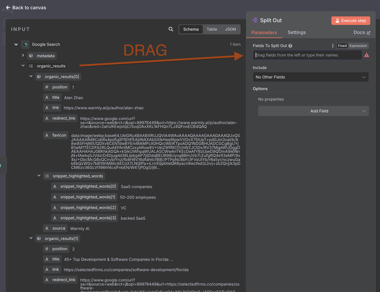 Item Lists configuration