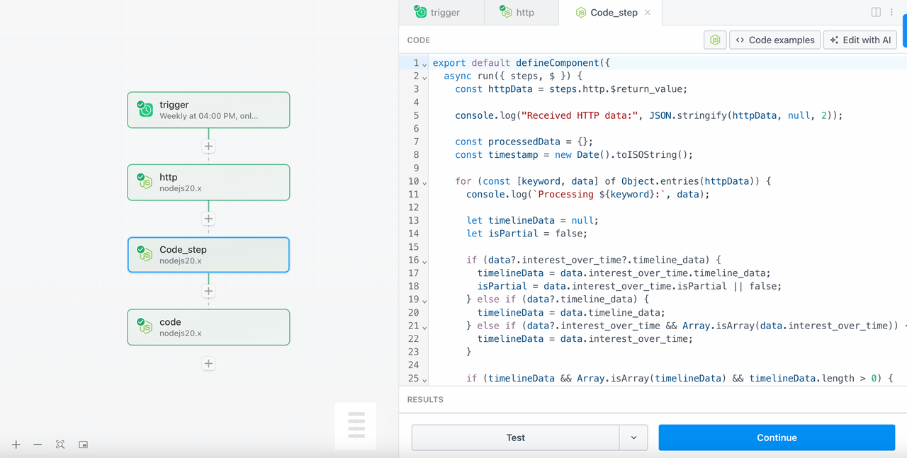 Step 3 - code_step (processing crawled data)