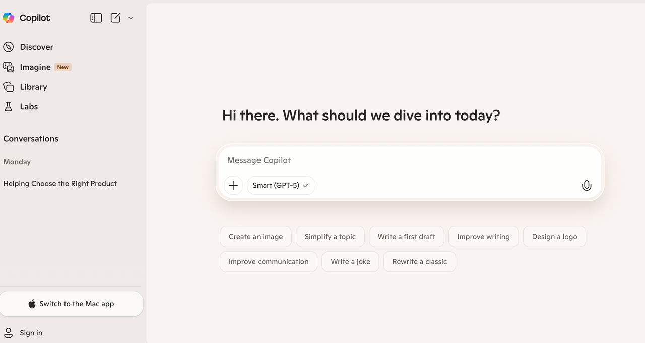 Microsoft Copilot AI Search