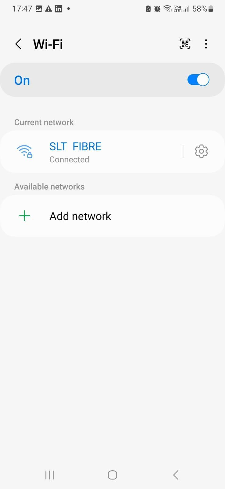 Abra as Configurações de Wi-Fi