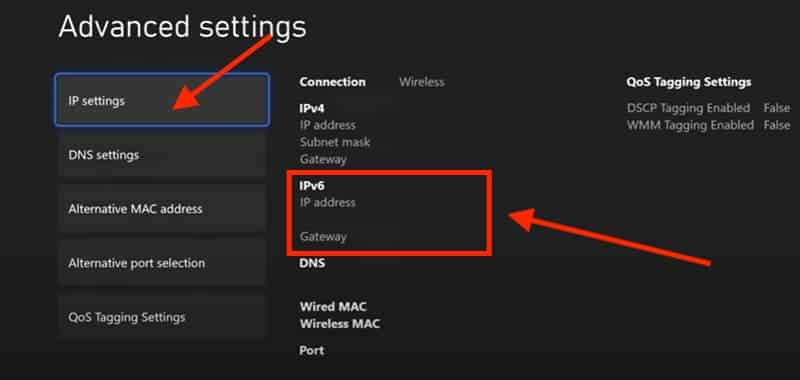 Under IP settings, switch from Automatic to Manual if needed and ensure IPv6 is selected.