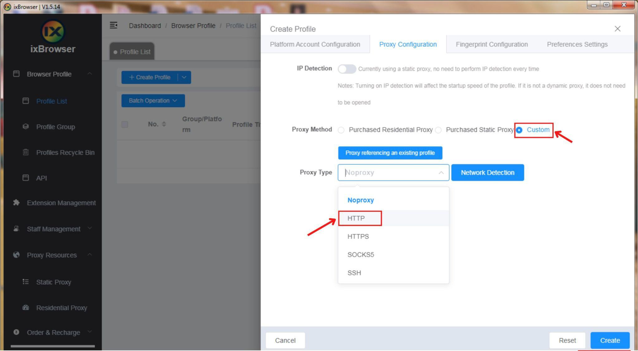 Proxy configuration and integration