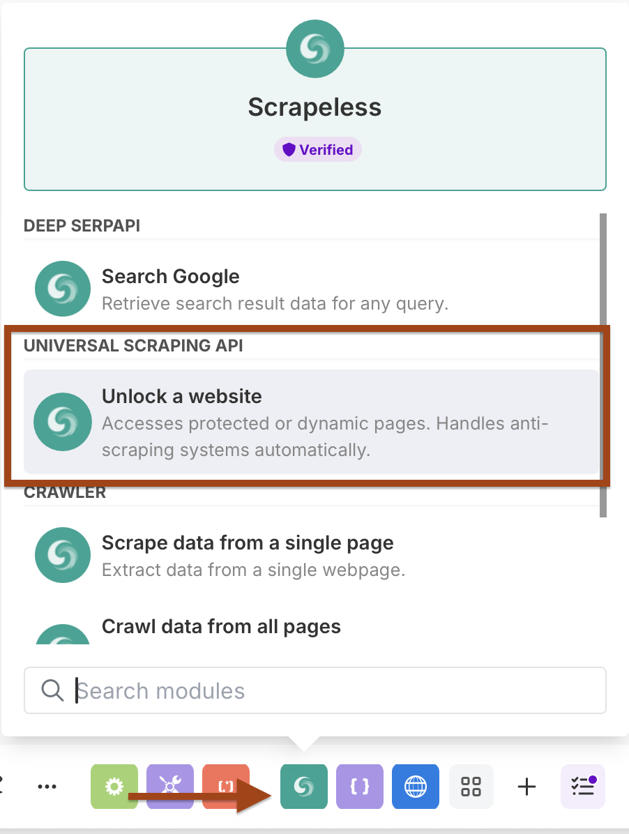 WebUnlocker configuration