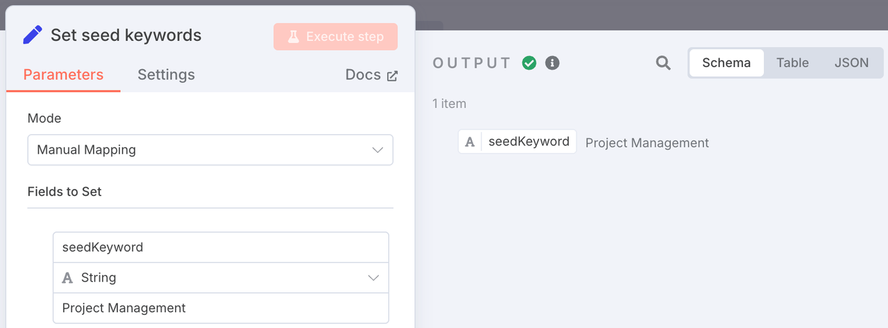 Set Seed Keyword