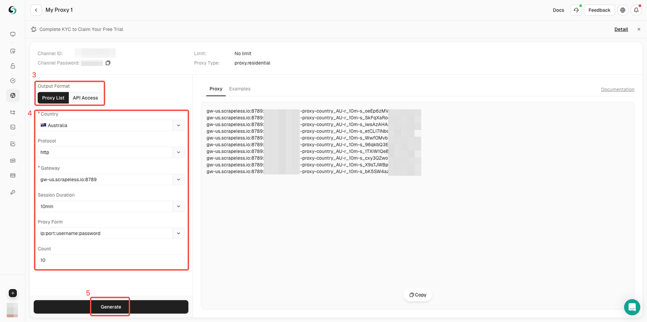 Get scrapeless Proxies