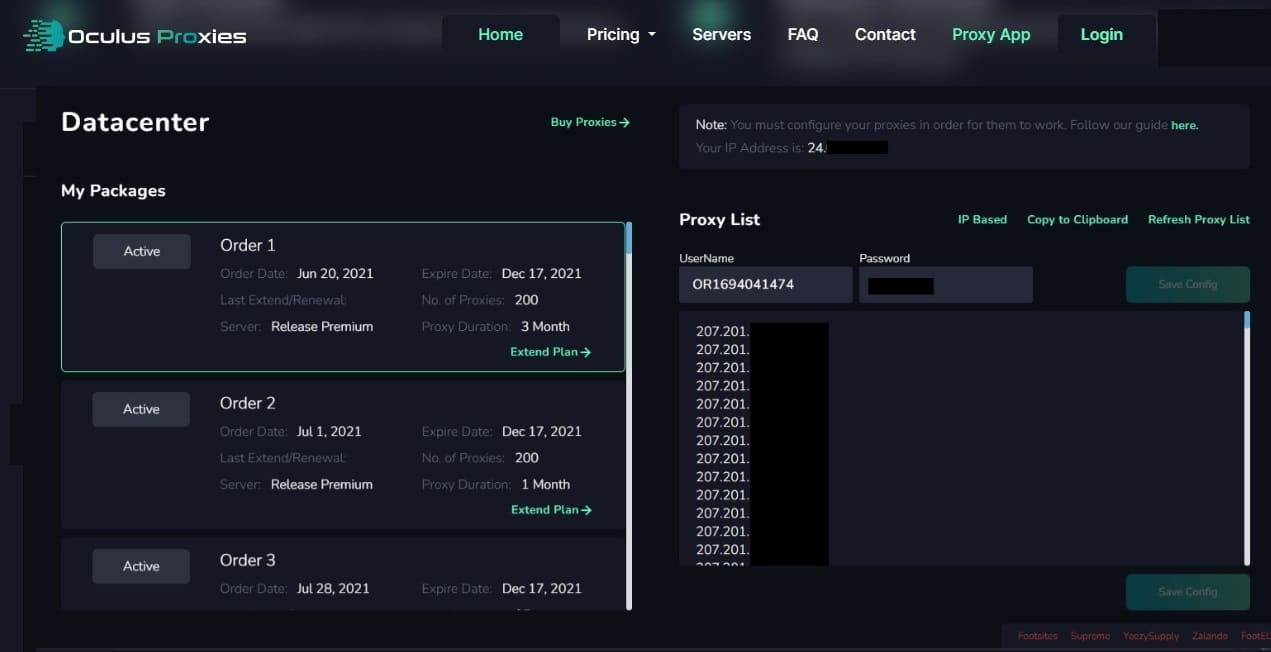 What are Oculus Proxies