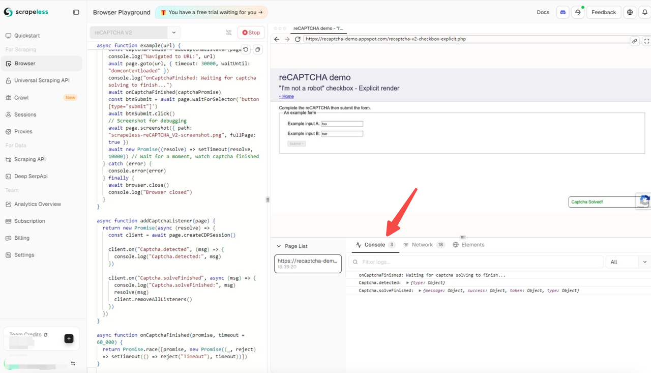Playground: Real-Time Console for Seamless Debugging
