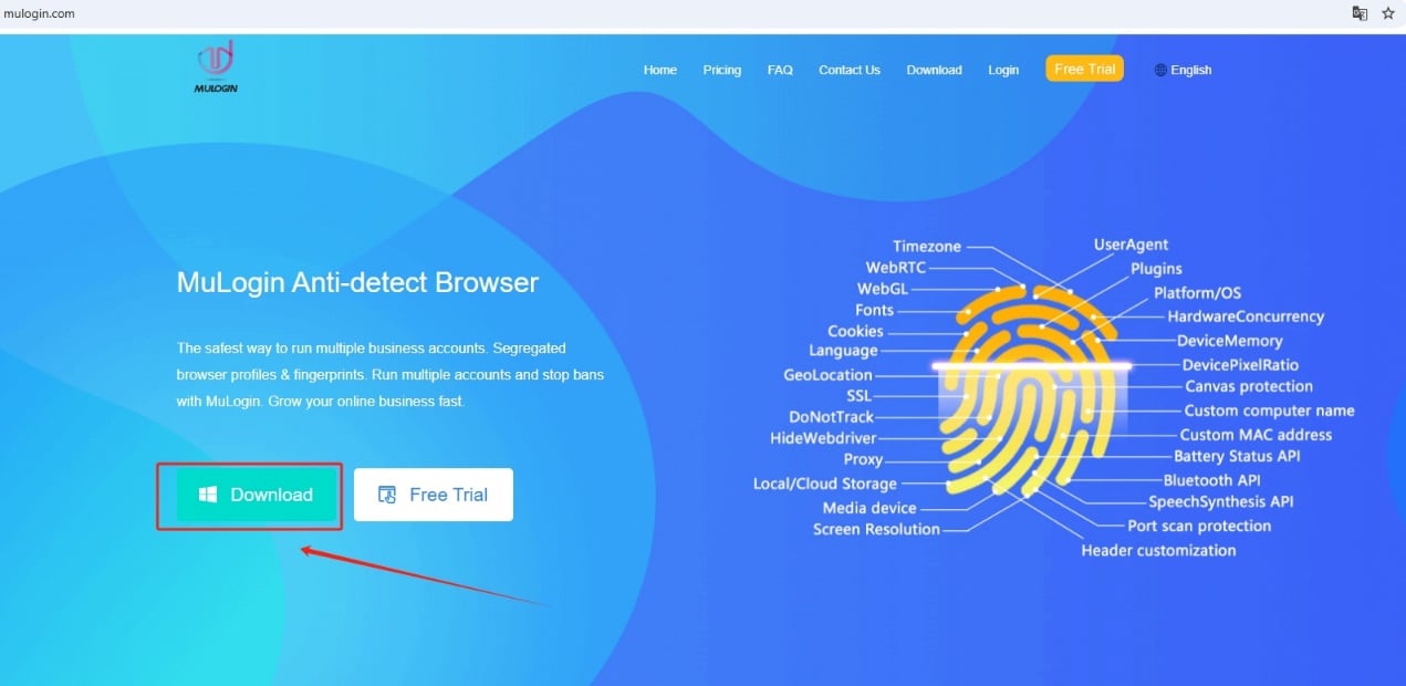 Download and install the latest MuLogin Antidetect Browser