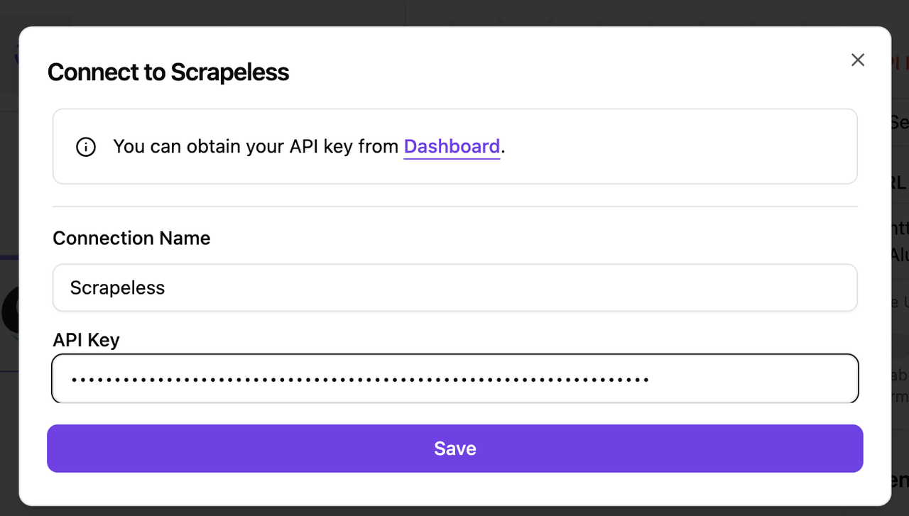 scrapeless api key