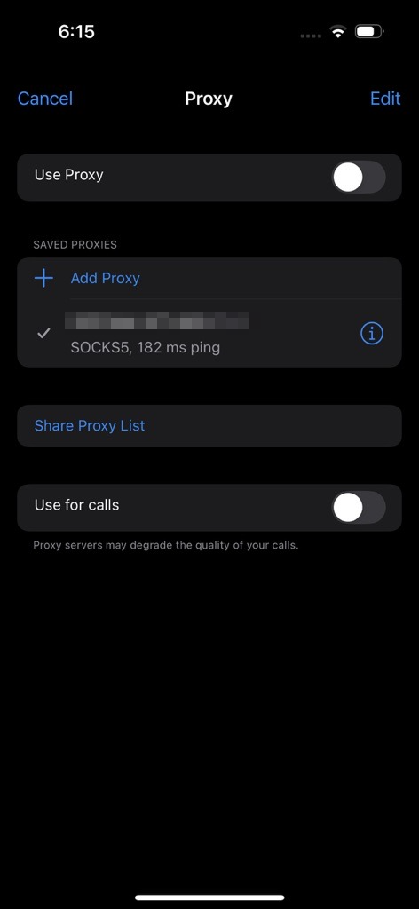 Telegram Proxy for iPhone (iOS)