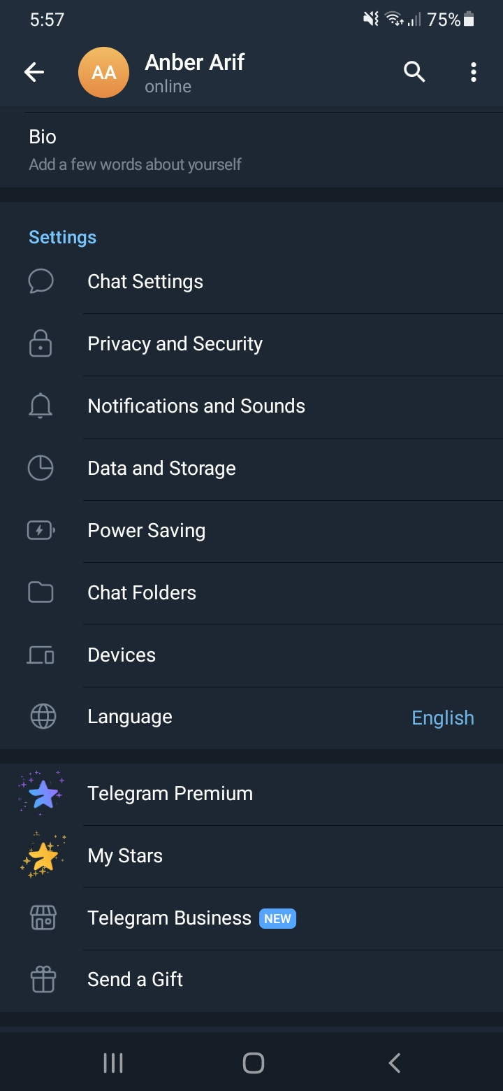 Navigate to Data and Storage