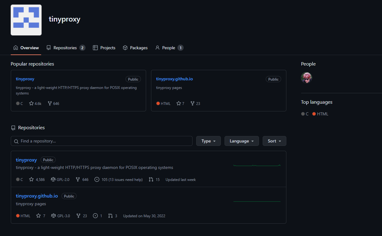 O que é o Tinyproxy
